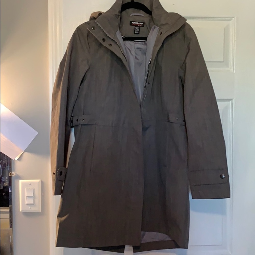 NWOT Kirkland Grey Rain Jacket